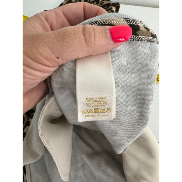 Kate spade women’s fit and flare dress leopard cheetah size 0 pockets - Picture 5 of 9